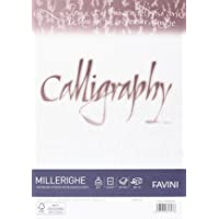 Carta pergamena Calligraphy Millerighe Rigato Favini bianco fogli A4 200 g A690324 (conf.50)